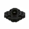 Fornecimento de Interruptor Tátil Preto de Cinco Vias 9.8*9.8*5H com Pino, Interruptor de Botão SMD Multifuncional de Seis Pinos, Resistente à Temperatura