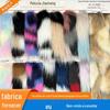 Tecido jacquard de pelo de raposa cor pelúcia multicolor jacquard pelúcia colorido estilo mar pelúcia fábrica estoque