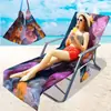 Fornecimento Exclusivo Transfronteiriço de Capas para Cadeiras de Praia de Microfibra, Série Oceano com Impressão Digital 3D, A partir de Uma Peça