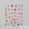 Pegatinas para Uñas 2026 Año del Caballo Rojas Festivas con Foil Dorado Dibujos Animados Decoraciones para Uñas Pegatinas para Uñas 5D Tridimensionales en Relieve