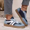 Zapatillas de entrenamiento alemanas de gamuza para mujer para primavera y otoño, zapatillas deportivas nuevas de talla grande, casuales, de color block transfronterizo, comercio exterior, retro 2025, al por mayor