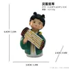 Figura Creativa Estilo Antiguo Dinastía Tang, Adorno de Muñeca Hanfu, Artesanía Decorativa de Resina de Gama Alta para Escritorio, Amazon Transfronterizo