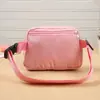 Riñonera Casual para Mujer Rosa Dulce Bolso Cuadrado Pequeño Capa de Malla Correa de Hombro Ajustable Bolso Cruzado para Hombro para Teléfono Móvil Lote