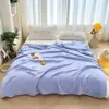 Manta Toalha Lisa de Algodão Puro, Cobertor Respirável de Gaze de Algodão de Seis Camadas para Crianças e Adultos, Manta de Cochilo para Verão, Manta para Quarto com Ar Condicionado
