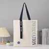 Bolsa de Lona Bolsa de Algodão Logo Impresso Personalizado Bolsa de Compras Ecológica Bolsa de Mão Tote Fabricante Bolsa de Algodão Impressão Personalizada