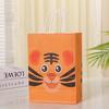 Bolsa Tote de Papel Kraft Impreso Bolsa de Regalo para Fiesta de Cumpleaños del Día del Niño Bolsa de Regalo de Dibujos Animados Venta al por Mayor Bolsa Tote de Dibujos Animados