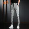 Calças Jogger Cargo Masculinas Casuais Diárias para Uso Externo, Caminhada, Escalada, Pesca, Slim Fit, Tecido de Seda Gelada, Roupa de Trabalho, Calças de Marca