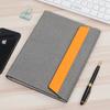 Caderno de Negócios triptych com mudança de cor em PU, caderno de folhas soltas, caneta para caderno, pen drive, conjunto com logo imprimível