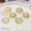 Accesorios de joyería para las orejas DIY, pendientes personalizados de moda barrocos abstractos redondos con forma de corona de amor, material para pendientes colgantes