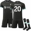 2425 Clube Nº. 11 Saramel Camisa 4 Daike Roupas Esportivas Liverpool Vitz Camisa de Futebol