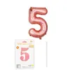 Globo de Número de Película de Aluminio de 16 pulgadas Deluxe Empaque Individual Paquete de Cartón Globo de Papel de Aluminio Decoración para Fiesta de Cumpleaños Arreglo Venta al por Mayor