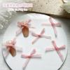 Popular online celebridade organza arco unhas jóias malha rendas fadas arco unhas decorações de jóias
