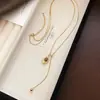 Collar Vintage Maillard de Ojo de Tigre para Mujer, Cadena Larga de Lujo Ligero Otoño/Invierno con Accesorio de Cadena Ajustable para Suéter