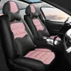 Novo Almofada de Assento de Carro 3D de Cobertura Total em Couro Nappa, Universal para Todas as Estações, Capa de Assento de Carro em Couro Perfurado, Atacado Transfronteiriço da Amazon