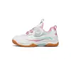 Zapatillas de tenis transpirables para niños y niñas transfronterizas, zapatillas de bádminton profesionales con botones giratorios, zapatillas deportivas ligeras antideslizantes para niñas
