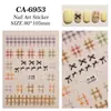 Calcomanía para Manicura de Lana Estilo Tweed Cuadros Joyería Estéreo 5D Relieve Cuadros Maillard Pegatina para Uñas Estilo Ca