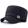 Gorra Hombres Invierno Cálida Lana Pico Gorra Béisbol Orejeras Invierno Hombre Mayor Hombre Mayor