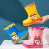 Botas de lluvia creativas DIY para niños niñas niños nuevo jardín de infantes bebé zapatos impermeables botas de lluvia antideslizantes para niños