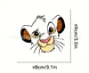 Pegatina de Taza Rey León Simba de Dibujos Animados Temu - Pegatina para Espejo Retrovisor de Coche Tapa de Gasolina Pegatina para Coche