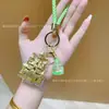Chaveiro de Ouro Puro 999 Castelo Dourado Contendo Elfo Dourado Sonhador Castelo Pingente Criativo para Bolsa Presente para Namorada Melhor Amiga