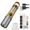 Nueva luz fuerte multifunción de doble fuente de luz con gancho lámpara de iluminación recargable zoom tungsteno ambiente lámpara de camping