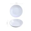 Plato de condimentos de cerámica blanca pura de estilo japonés, plato de sabor de dos compartimentos y tres compartimentos, plato de vinagre, plato de salsa de soja para el hogar, plato pequeño, vajilla, plato de hueso