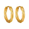 Brincos Mobius Twist da Moda para Mulheres, Aço Titânio de Luxo Leve de Alta Qualidade, Estilo Ins Simples e de Nicho