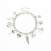 Joias criativas europeias e americanas AliExpress ebay best-seller pulseira de liga de moda galvanoplastia antiga pulseira de prata fabricantes por atacado