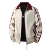Chaqueta cruzada para hombre de talla grande para primavera y otoño, top de moda holgado con cuello de solapa, abrigo casual americano de corte amplio