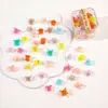 Al por mayor versión coreana de color caramelo dibujos animados clip flor pequeña estrella de cinco puntas pasador de princesa pinza de garra pasador femenino joya en caja