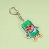 Gato Feliz Gato Banana Dibujo Animado Colgante Mochila Llavero Acrílico Expresión de Marca Personalizada Bolsa Gato de Internet
