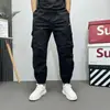 Pantalones Cargo Casuales Sueltos de Moda con Bolsillos Marca Fresca Estilo Nuevo Versátil Harem para Correr al Aire Libre para Hombres