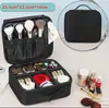 Bolsa de Cosméticos con Espejo y Luz LED, Bolsa Pequeña Portátil para Llevar al Salir, Gran Capacidad, Lujo Ligero Bolsa de Almacenamiento de Maquillaje para Maquilladores