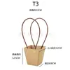 Bolsa de Papel Kraft Coreana 520 Dia dos Namorados Qixi Flores Frescas Plantas Bolsa para Buquê Bolsa Tote Florista Simples Literária