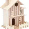 Fabricação de Casa de Passarinho de Madeira de Dois Andares - Casa de Passarinho Pendurada sem Acabamento Caixa de Ninho para Exterior