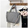 Bolso de tela de nailon transfronterizo para mujer, bolsa para chaqueta acolchada de algodón, gran capacidad, bolso de hombro simple, bolso cruzado portátil para estudiantes, bolso tote para ir al trabajo
