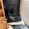 Bolsa Transversal Casual Simples de Ombro Axilar Design de Nicho Bolsa Tecida Feminina para Trabalho, Deslocamento, Combinação Livre, Mão, Balde