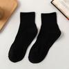 Calcetines de mujer primavera y otoño delgados negros y blancos grises color sólido calcetines de algodón calcetines de tubo jk hasta la cintura calcetines de goma para bota calcetines de hombre