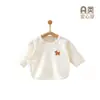 Roupa de Bebê Recém-Nascido Meio Costas Algodão Classe A Sem Costura 0-3 Meses Roupa para Bebê Estilo Monge Top de Bebê Estilo Primavera, Outono, Verão