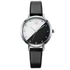SHENGKE SHENGKE K8014 Dos Colores Moda Femenina Moderna Casual Estilo Coreano Correa de Agua Cuarzo Redondo Reloj