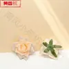 Cabezas de Flores de Rosa Artificiales (Ángulo Rosa) Ventas Directas de Fábrica Flores de Boda Diseño de Escena Exterior para Bodas Arco de Pared de Flores