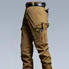 Pantalones Tácticos de Fanático Militar para Exteriores Overol Antisalpicaduras Múltiples Bolsillos Primavera y Otoño Carga Funcional Americana Ropa de Trabajo para Hombre