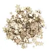 Venta al por mayor de fábrica 6MM8MM10MM12MM15MM pequeña estrella de cinco puntas viruta de madera niños hecho a mano pintura creativa material de madera