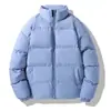 Jaqueta de algodão de inverno transfronteiriça para homens, estilo Hong Kong, gola alta, casaco de algodão espesso, corte solto, estilo coreano, moderno, minimalista, jaqueta puffer inspirada na juventude