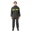Conjunto de Impermeable y Pantalón de Lluvia para Lluvia Fuerte, Nuevo PVC Grueso Transpirable, Adecuado para Reparto, Exteriores, Ciclismo para Hombres y Mujeres
