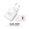 Carregador Rápido de Porta Única Luz Azul 20W Carregamento Rápido Carregador de Celular Adaptador de Tomada Europeu Americano UK Atacado Transfronteiriço