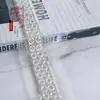 Renda de Malha Bordada à Máquina com Miçangas, Strass, Miçangas Pequenas, Pérolas Tubulares, Acessórios para Roupas DIY, Acessórios para Vestido de Noiva