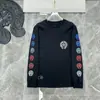 Marca de Moda Transfronteriza 25 Camiseta Nueva de Manga Larga, Algodón Puro de Doble Hilo, Alto Gramaje, Unisex, Envío Directo de una Pieza