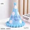 Nuevos Sombreros de Cumpleaños de Estilo para Niños y Adultos para Niños y Niñas, Sombreros con Pompón para Decoración de Fiestas de Cumpleaños, Creativos Sombreros de Arcoíris de Dibujos Animados