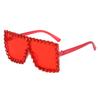 2022 creativo cuadrado diamante colorido 2065 estrella en stock gafas de sol para niños gafas de sol